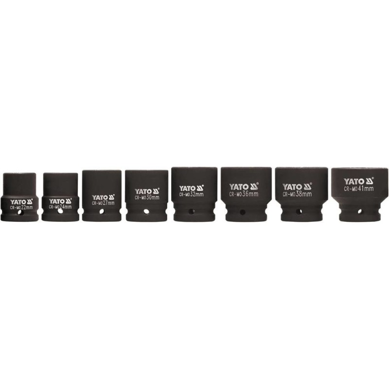 Yato YT-1115 Gniazdo udarowe Wpływ socket set Czarny Yato YT-1115 Gniazdo udarowe Wpływ socket set Czarny