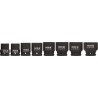 Yato YT-1115 Gniazdo udarowe Wpływ socket set Czarny
