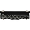 Yato YT-1115 Gniazdo udarowe Wpływ socket set Czarny