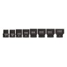 Yato YT-1115 Gniazdo udarowe Wpływ socket set Czarny