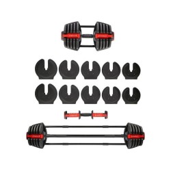 Zestaw regulowanych sztangielek HMS SGR40 PRO SET 2w1 43,5 kg