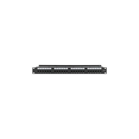 Patch Panel 24x RJ45 Cat6 UTP ze wspornikiem do kabli