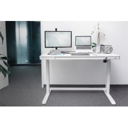 Digitus Biurko z elektryczną regulacją wysokości oraz stacją ładowania USB i szufladą