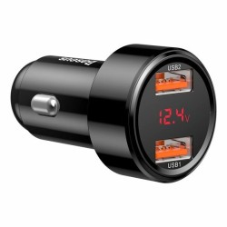 Baseus CCMLC20A-01 ładowarka do urządzeń przenośnych Smartfon Czarny USB Szybkie ładowanie Automatyczna