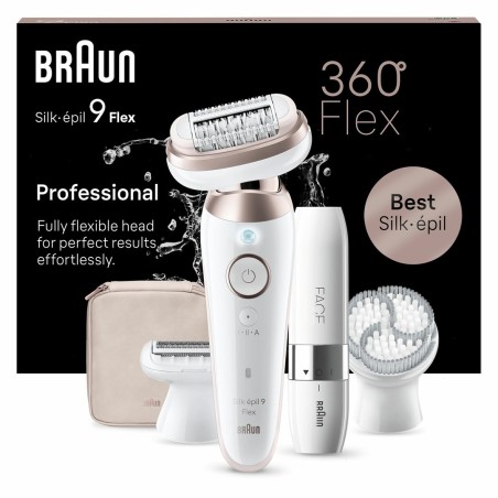 Braun Silk-épil 9 Flex 9-360 3D 40 pęset(y) Różowy, Biały