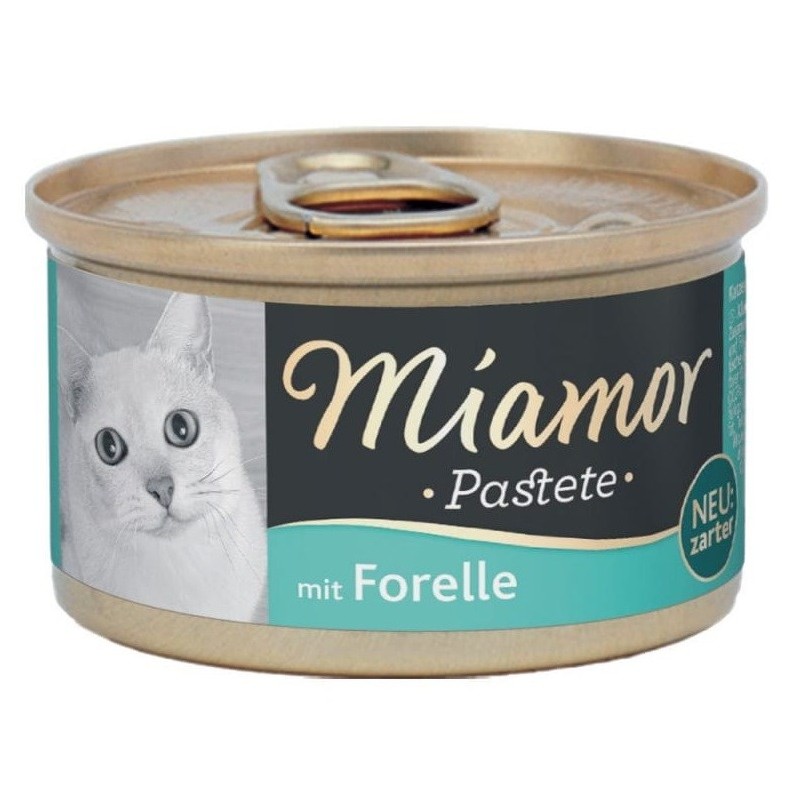 MIAMOR Pasztet mięsny dla kota pstrąg 85g MIAMOR Pasztet mięsny dla kota pstrąg 85g