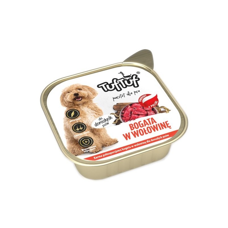 Tuf Tuf Pasztet wołowy alupak dla psa 300g