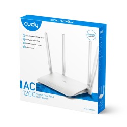 Cudy WR1300 router bezprzewodowy Gigabit Ethernet Dual-band (2.4 GHz/5 GHz) Biały