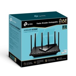 TP-Link Archer AXE75 router bezprzewodowy Gigabit Ethernet Trójpasmowy (2,4 GHz / 5 GHz / 6 GHz) Czarny