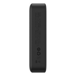 Baseus Magnetic Mini Powerbank Bezprzewodowe ładowanie 20000 mAh 20 W Czarny