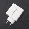 Qoltec 51715 Ładowarka sieciowa | 63W | 5-20V | 1.5-3A | USB typ C PD | USB QC 3.0 | Biała