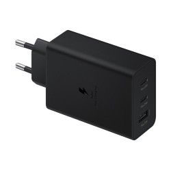 Ładowarka sieciowa SAMSUNG Trio EP-T6530 65W PD 1x USB-A, 2x USB-C (EP-T6530NBEGEU) Czarny
