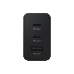 Ładowarka sieciowa SAMSUNG Trio EP-T6530 65W PD 1x USB-A, 2x USB-C (EP-T6530NBEGEU) Czarny