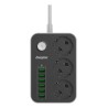 Energizer EPB2500W01EU rozgałęziacz 2 m 3 x gniazdo sieciowe Wewnętrzna Biały, Czarny