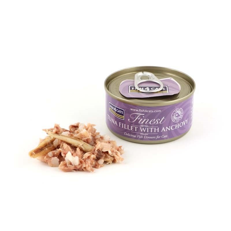 Fish4Cats Finest filet z Tuńczyka z Anchois 70g Fish4Cats Finest filet z Tuńczyka z Anchois 70g