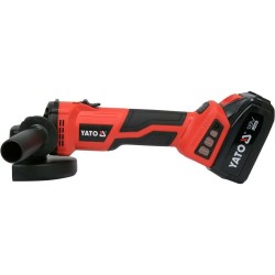 YATO SZLIFIERKA KĄTOWA 18V REGULACJA OBROTÓW 1x4,0Ah