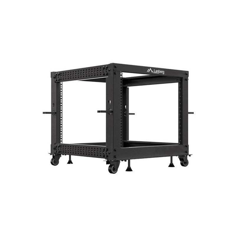 OPEN RACK 19" 9U 600X600-1100 REGULOWANY CZARNY LANBERG OPEN RACK 19" 9U 600X600-1100 REGULOWANY CZARNY LANBERG
