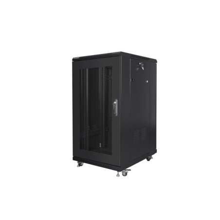 LANBERG SZAFA RACK STOJĄCA 19" 22U 600X800 DRZWI PERFOROWANE CZARNA (FLAT PACK)