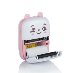 Extralink Mini drukarka termiczna EPP-001 Różowa Bluetooth, USB-C, 1200 mAh, 210 dpi