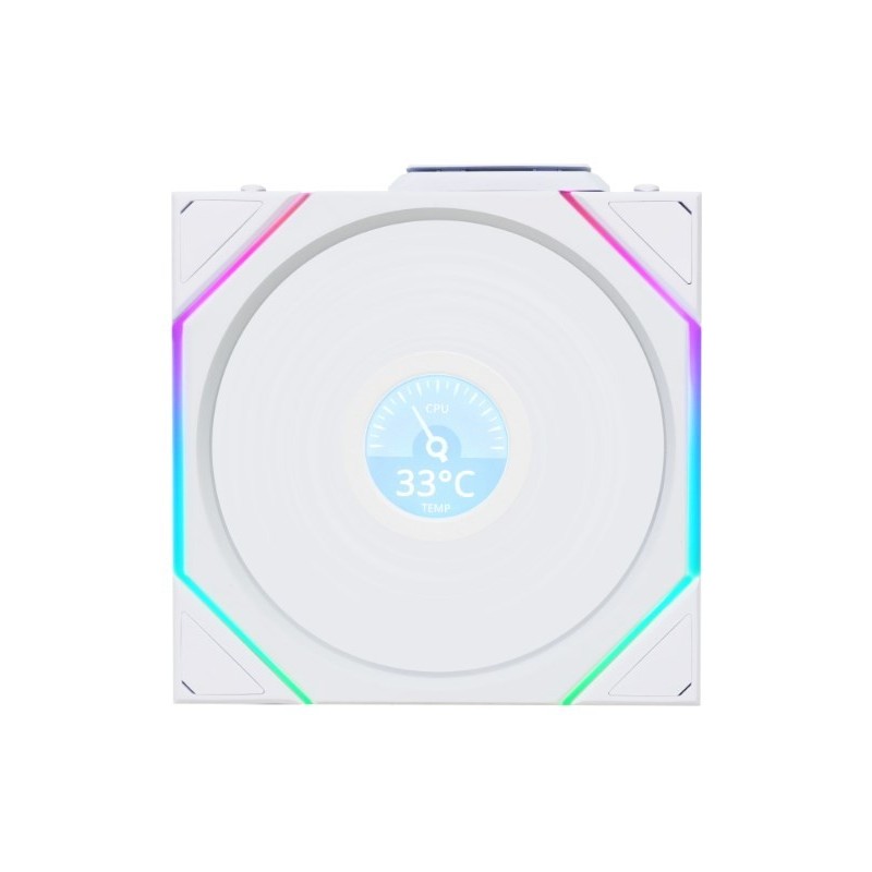 Lian Li UNI FAN TL Wireless LCD Lüfter, ARGB, PWM - Reverse Blade, 120 mm, weiß Lian Li UNI FAN TL Wireless LCD Lüfter, ARGB, PWM - Reverse Blade, 120 mm, weiß