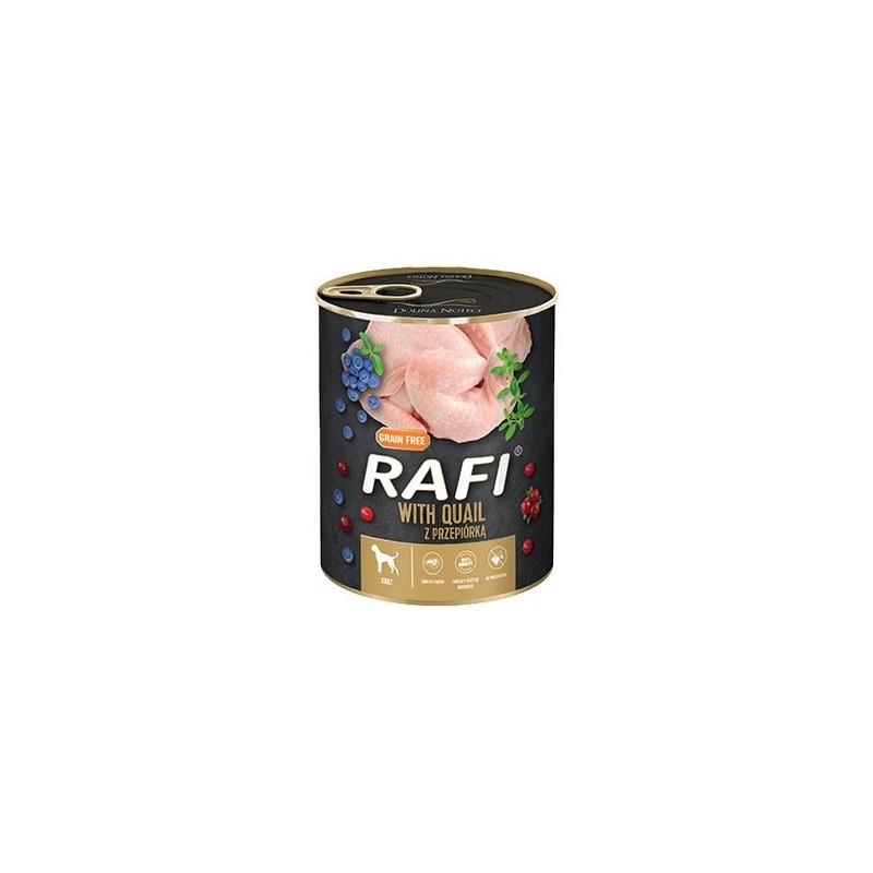 Karma Rafi dla psa przepiórka borówka żurawina 800g