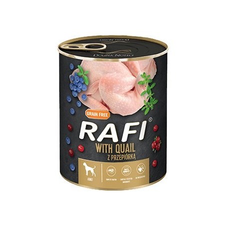 Karma Rafi dla psa przepiórka borówka żurawina 800g