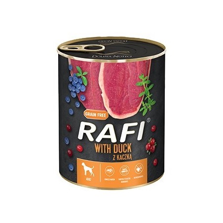 Karma Rafi dla psa kaczka borówka żurawina 800g