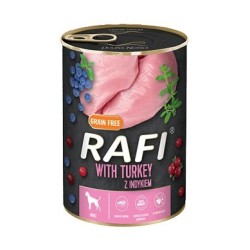 DOLINA NOTECI Rafi z indykiem, borówką i żurawiną - mokra karma dla psa - 800g