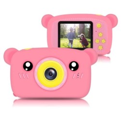 Extralink Aparat cyfrowy Kids Camera H25 Różowy 1080P 30fps, wyświetlacz 2.0"