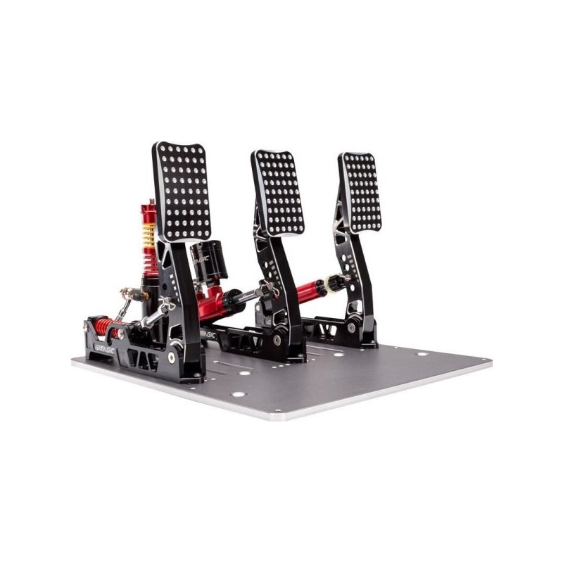 Simagic P2000 Zestaw 3 pedałów hydraulicznych, ogniwo obciążnikowe 200 kg - Crimson Edition