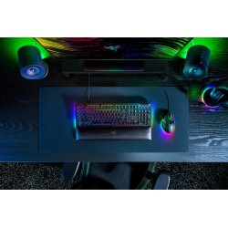Klawiatura Razer BlackWidow V4 - Podświetlenie - USB-C - QWERTZ - Niemiecki - Przełącznik kluczykowy: Razer Green