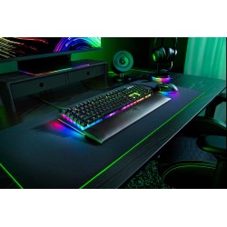 Klawiatura Razer BlackWidow V4 - Podświetlenie - USB-C - QWERTZ - Niemiecki - Przełącznik kluczykowy: Razer Green