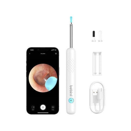 Bebird R1 Biały | Otoskop z kamerą do czyszczenia uszu | 1080p, 180mAh