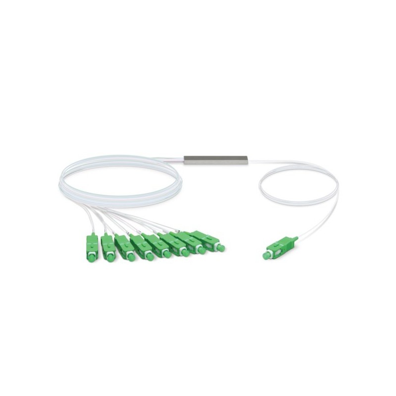 Ubiquiti UF-SPLITTER-8 | Splitter | 1:8, SC/APC, G.657A1, 0,9mm, 1,5m Ubiquiti UF-SPLITTER-8 | Splitter | 1:8, SC/APC, G.657A1, 0,9mm, 1,5m