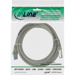 InLine 4043718249558 kabel sieciowy Szary 15 m Cat6a S/FTP (S-STP)