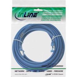 InLine 76800B kabel sieciowy Niebieski 10 m Cat6a S/FTP (S-STP)