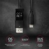Axagon RVC-DPC adapter kablowy 1,8 m USB Type-C DisplayPort Czarny