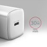 Axagon ACU-PD30W wall charger 1x QC3.0/AFC/FCP/PD type-C 30W white Telefon komórkowy, Smartfon, Smartwatch, Tablet, Uniwersalne