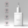 Axagon ACU-PD30W wall charger 1x QC3.0/AFC/FCP/PD type-C 30W white Telefon komórkowy, Smartfon, Smartwatch, Tablet, Uniwersalne