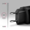 Axagon ACU-PD30 kroviklis jungiama tinkl PD 30W, 1x port USB-C, PD3.0/QC3.0/AFC/FCP/Apple Juoda Telefon komórkowy, Smartfon,