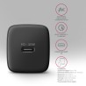 Axagon ACU-PD30 kroviklis jungiama tinkl PD 30W, 1x port USB-C, PD3.0/QC3.0/AFC/FCP/Apple Juoda Telefon komórkowy, Smartfon,
