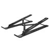 SAVIO PODSTAWKA BIUROWA POD LAPTOP, TABLET, CZARNA, ALUMINIOWA PB-05