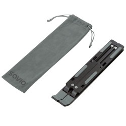 SAVIO PODSTAWKA BIUROWA POD LAPTOP, TABLET, CZARNA, ALUMINIOWA PB-05