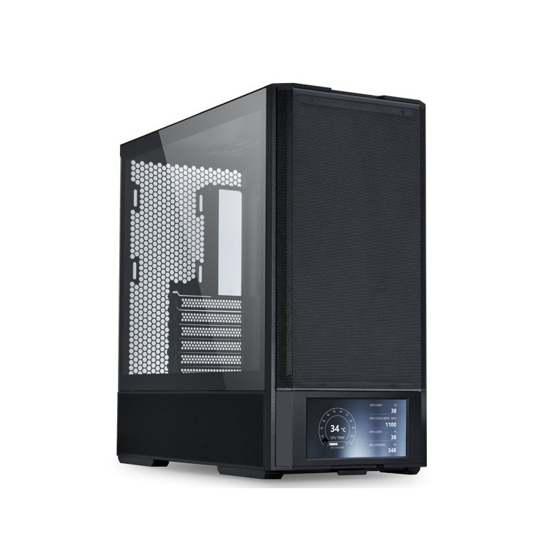 Lian Li LANCOOL 207 Digital PC-Gehäuse, Midi-Tower, ATX, Tempered Glass, kolor czarny Lian Li LANCOOL 207 Digital PC-Gehäuse, Midi-Tower, ATX, Tempered Glass, kolor czarny