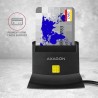 Axagon CRE-SM2 czytnik do kart chipowych Wewnętrzna USB USB 2.0 Czarny