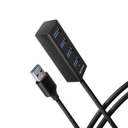 Axagon HUE-M1AL huby i koncentratory USB 3.2 Gen 1 (3.1 Gen 1) Type-A 5000 Mbit/s Czarny