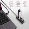 Axagon HUE-M1AL huby i koncentratory USB 3.2 Gen 1 (3.1 Gen 1) Type-A 5000 Mbit/s Czarny