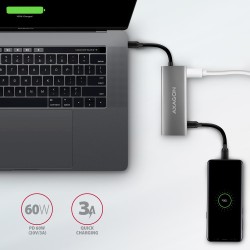 AXAGON HMC-5G21 USB-HUB 2x USB-A + 2x USB-C + HDMI 4K/30Hz, USB-C 3,1 - 13cm