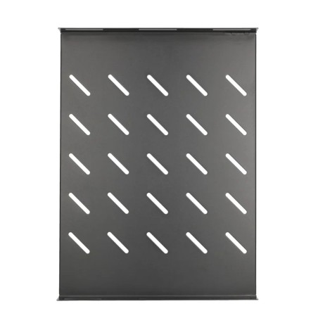 Extralink Półka 1U 350mm Czarna 19", 472x352mm, mocowana punktowo, do szaf o głębokości 600mm