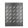 Extralink Półka 1U 350mm Czarna 19", 472x352mm, mocowana punktowo, do szaf o głębokości 600mm